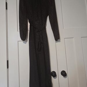Elegant Black Long Sleeve Dress